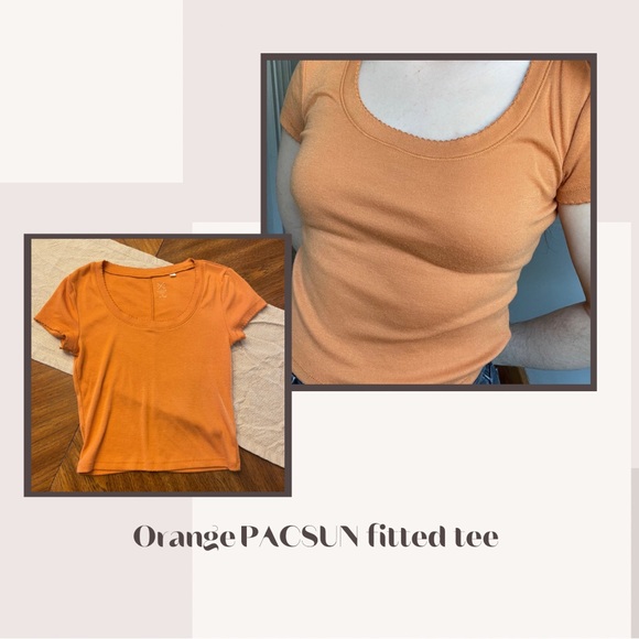 PacSun Tops - *** LAST CALL Orange pacsun fitted tee